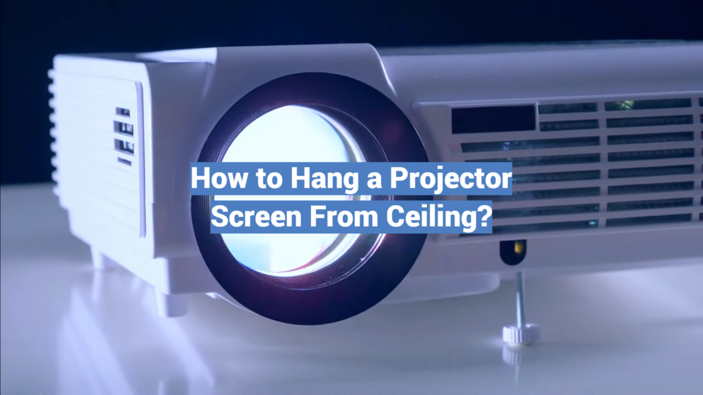 how to hang projector screen on siding