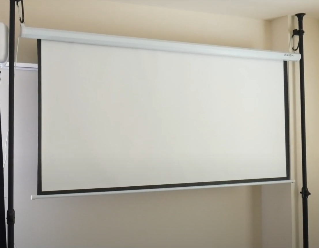 How to Mount a Projector Screen Without Drilling? ProjectorProfy