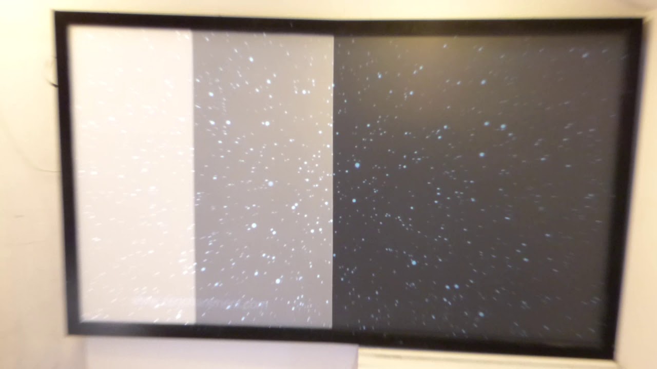 Black vs. White Projector Screens