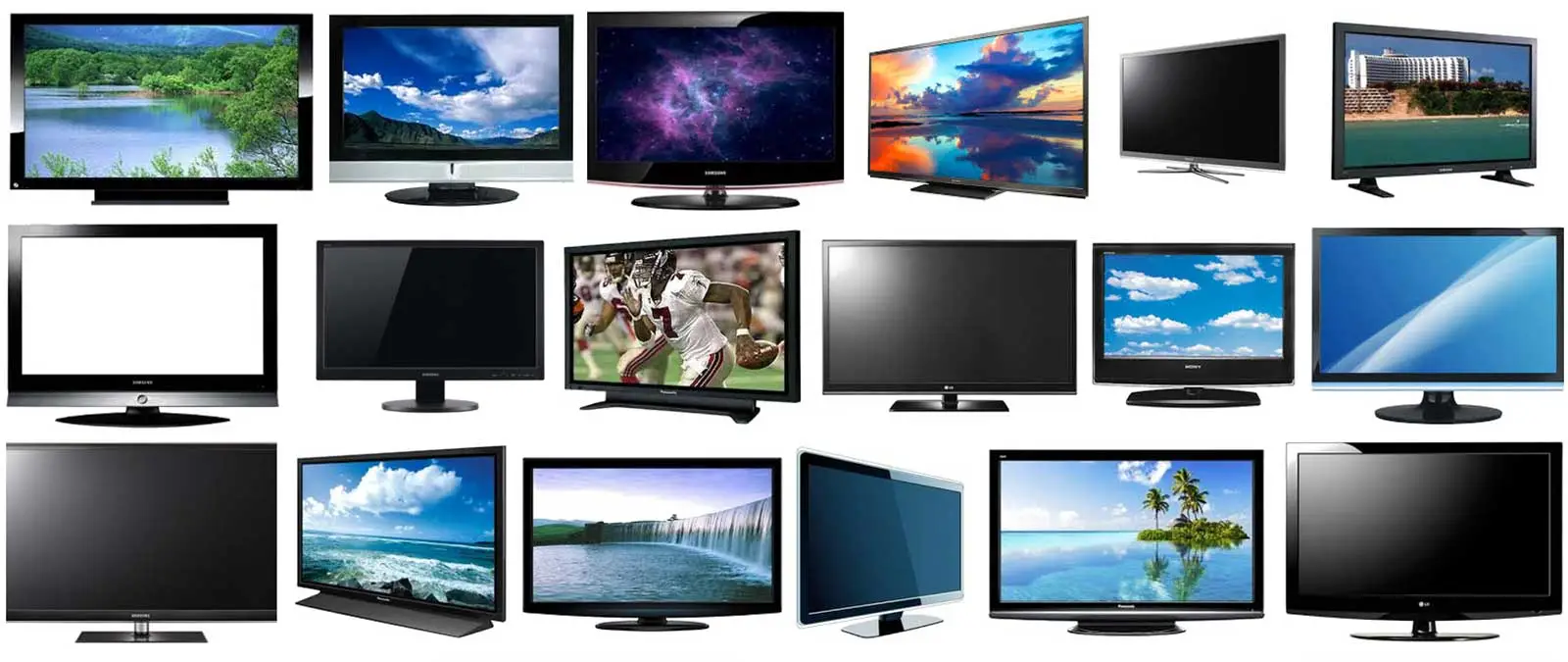 Different types of TVs
