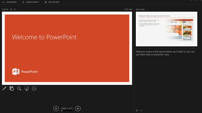 How to set up a PowerPoint presenter view with a projector